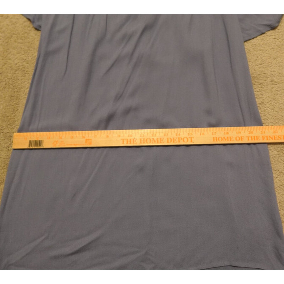 Ella Moss Women Large Dress Ruffle One Shoulder Short Knee Length Blue NWT - Picture 9 of 9